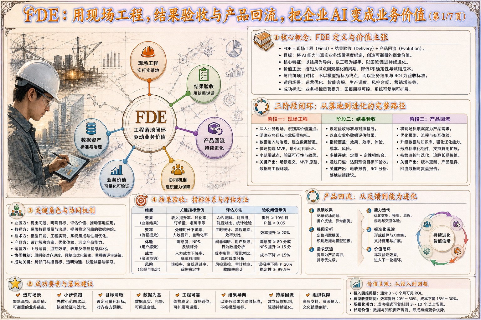 FDE现场工程、结果验收与产品回流