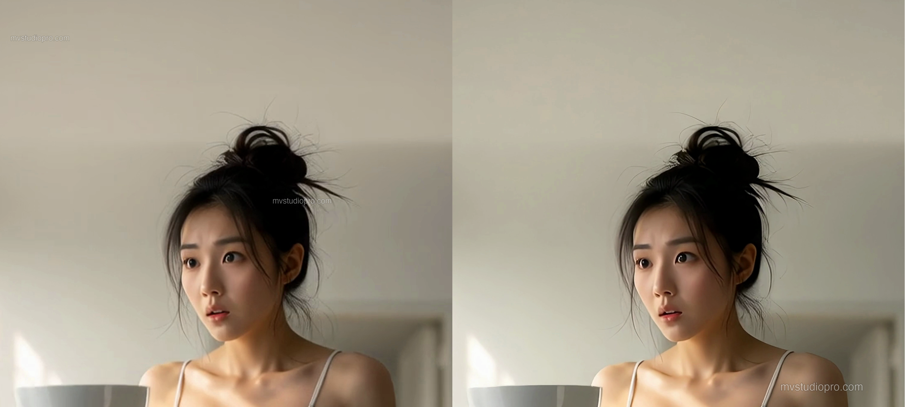 720p 原片与 4K 超分同帧对比